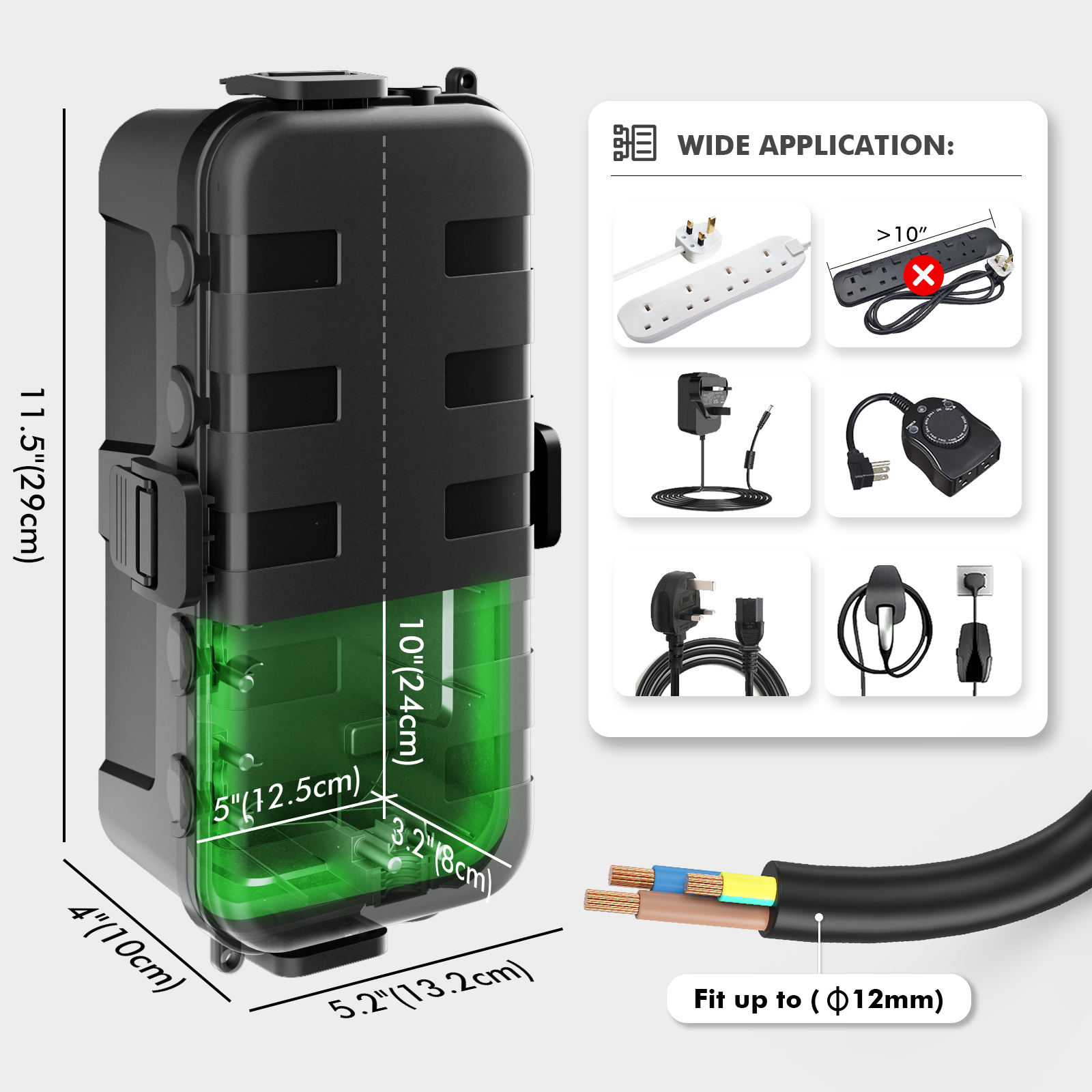 Medium Outdoor Electrical Box, - مراجعة Outdoor Power Outlet Extension وسعره