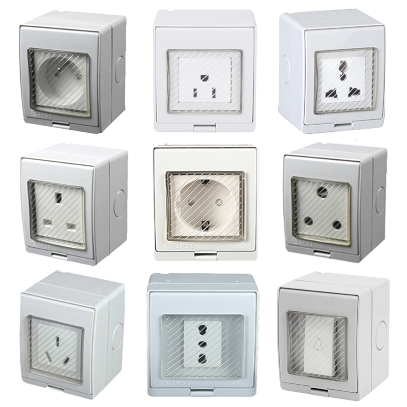 Universal US EU UK AU Outdoor  - مراجعة Outdoor Power Outlet Extension وسعره