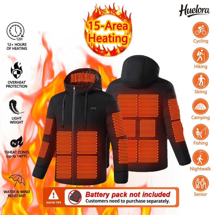 Huelora 11 Area Heated Jacket  - مراجعة Outdoor Powersports وسعره