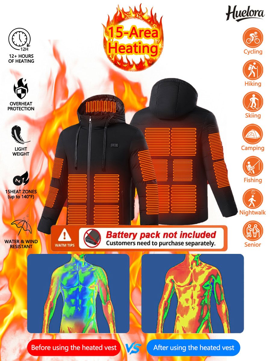 Huelora 11 Area Heated Jacket  - مراجعة Outdoor Powersports وسعره
