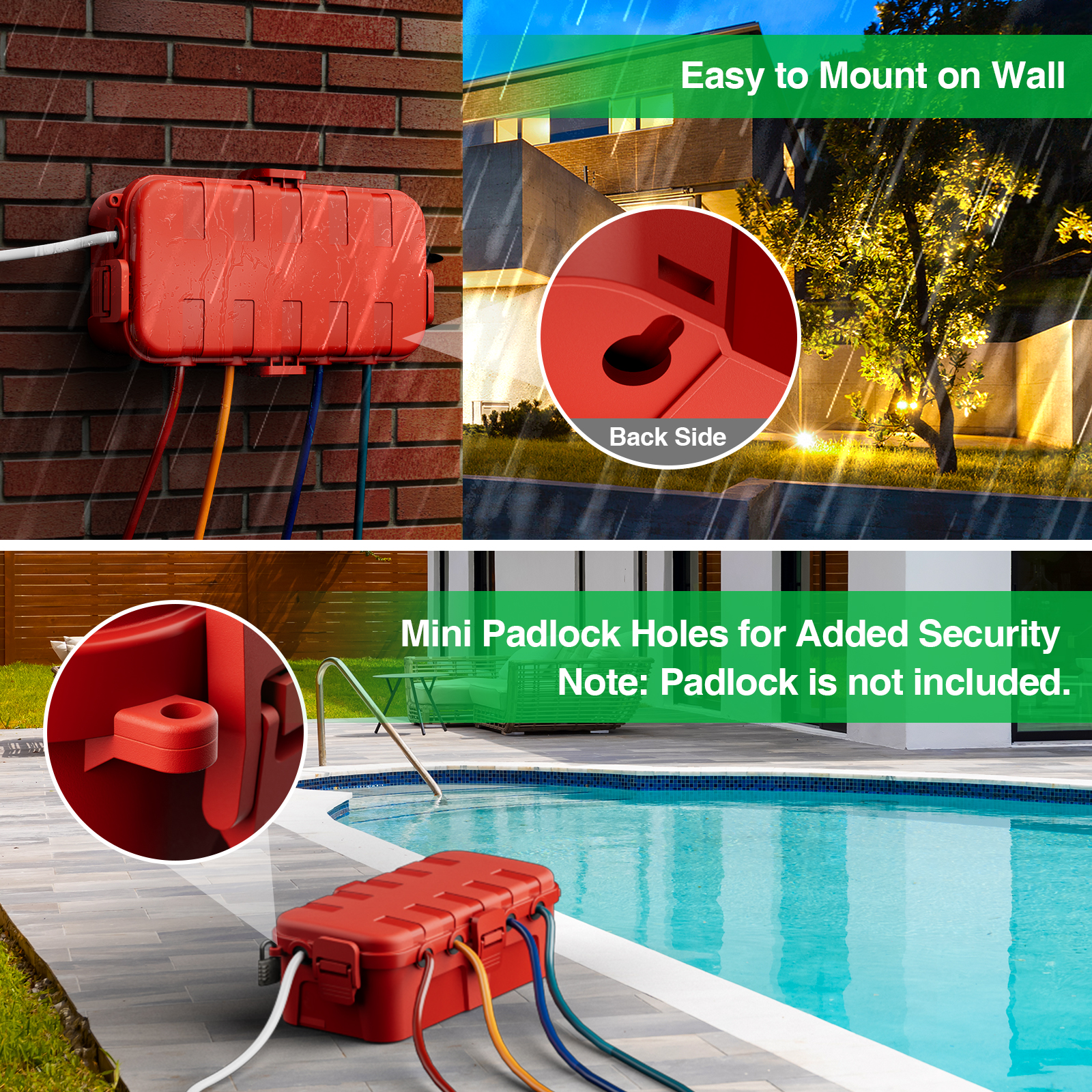 Outdoor Electrical Box Waterpr - مراجعة Outdoor Power Outlet Extension وسعره