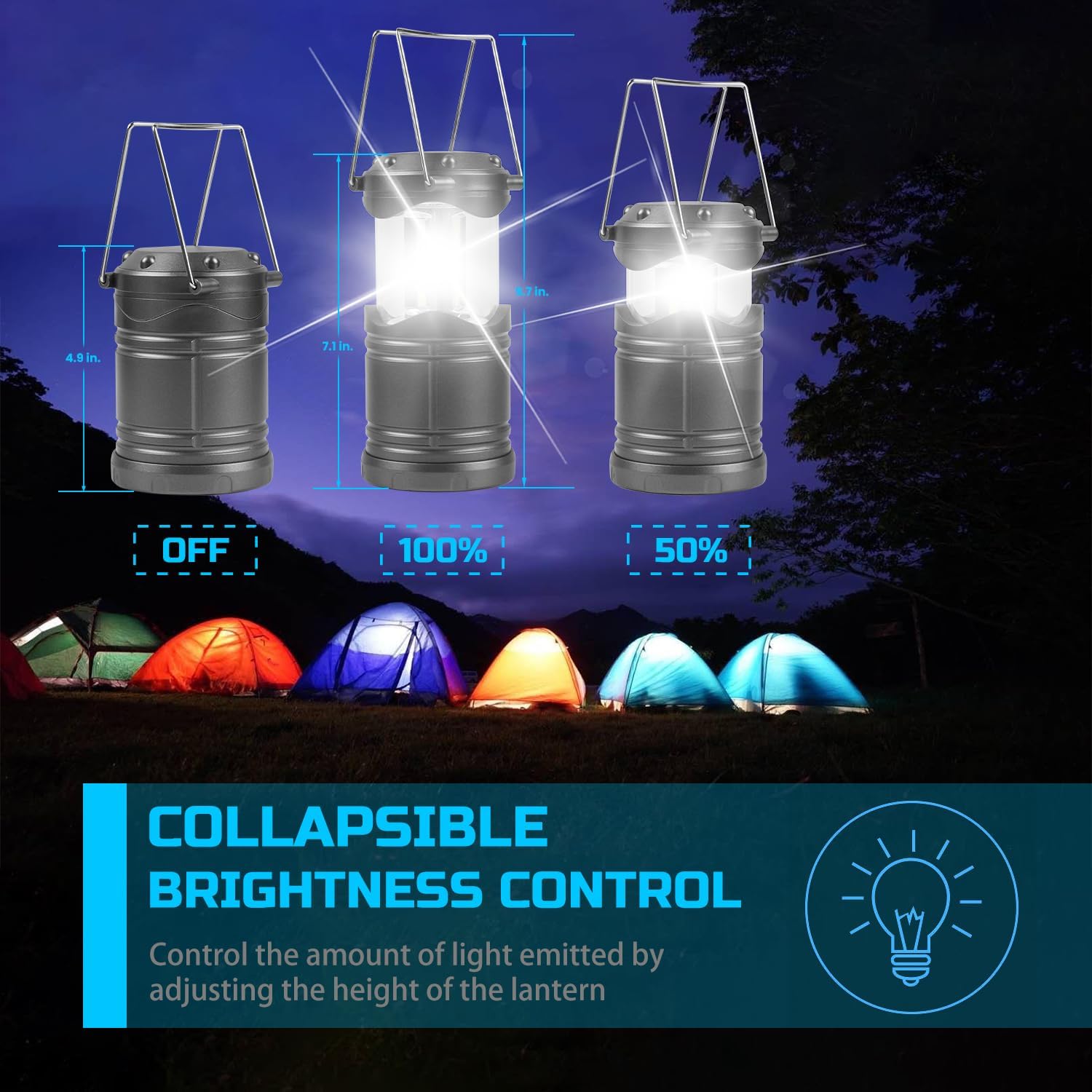 8 Pack LED Lantern Camping Lig - مراجعة Outdoor Power Products وسعره