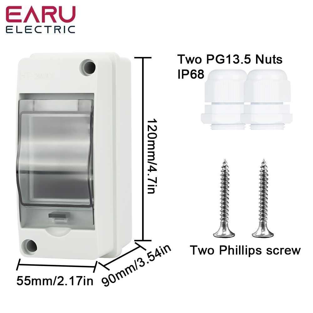 HT-2 IP65 Waterproof Distribut - مراجعة Outdoor Power Outlet Box وسعره