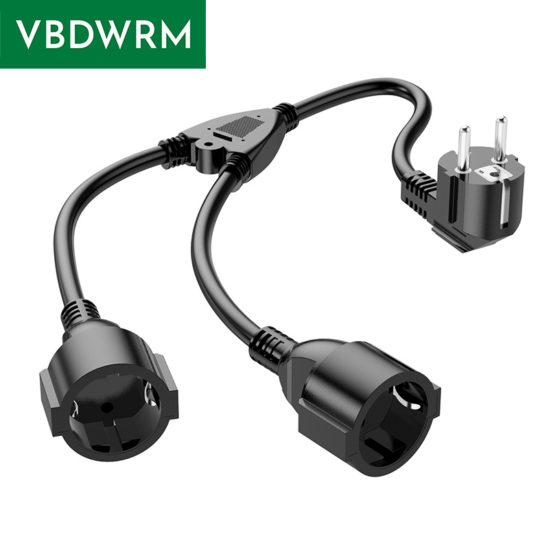 EU Power Splitter Cord 1X2 Eur - مراجعة Outdoor Power Outlet Extension وسعره